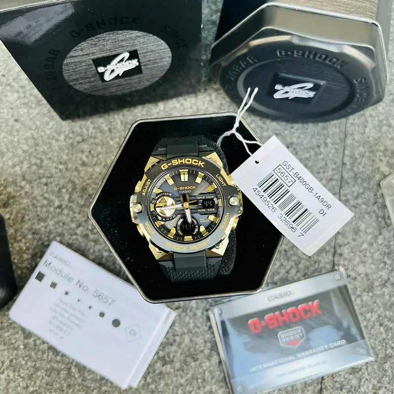 G-Shock G-Steel Tough Solar Bluetooth Men's Watch- GST-B400GB-1A9